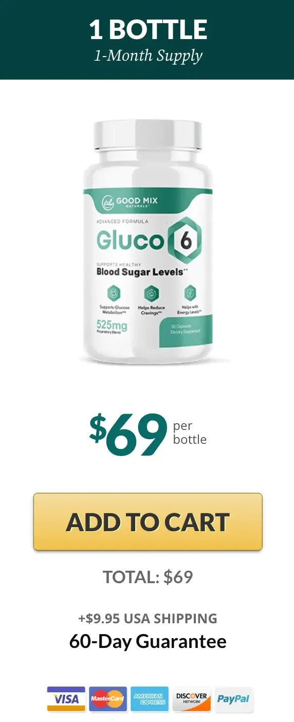 Gluco6 Buy 1 Bottle